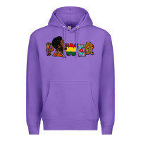 Purple Power Juneteenth Premium Hoodie - FaDigitalArtStudio