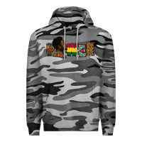 Slate Camo Power Juneteenth Premium Hoodie - FaDigitalArtStudio