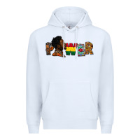 White Power Juneteenth Premium Hoodie - FaDigitalArtStudio