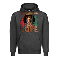 Charcoal Heather Unapologetically dope Zipper Hoodie - FaDigitalArtStudio