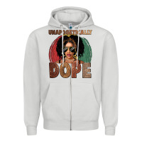 Dove Grey Unapologetically dope Zipper Hoodie - FaDigitalArtStudio