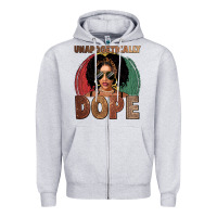 Heather Grey Unapologetically dope Zipper Hoodie - FaDigitalArtStudio