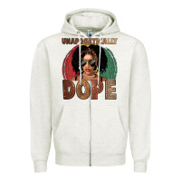 Oatmeal Heather Unapologetically dope Zipper Hoodie - FaDigitalArtStudio