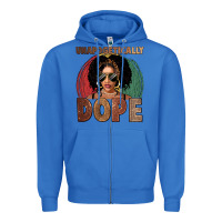 True Royal Unapologetically dope Zipper Hoodie - FaDigitalArtStudio