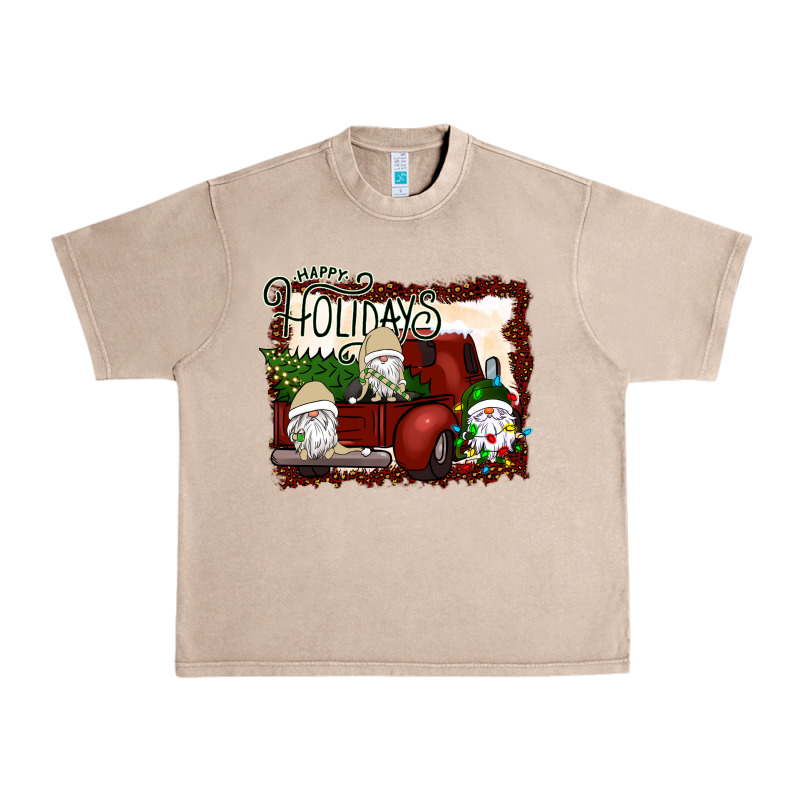Happy Holidays Gnomes Christmas Truck Urban Heavy Tee by Bettercallsaul | Teevron