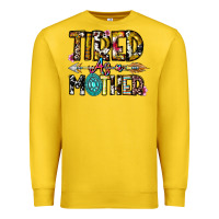 Lemon Tired As a Mother Premium Sweatshirt - CowhideDigitalArt