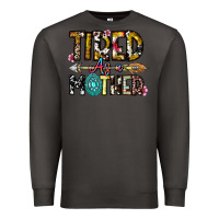 Smoke Tired As a Mother Premium Sweatshirt - CowhideDigitalArt
