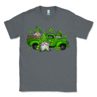Charcoal Heather st patrick's gnomes farm truck Classic Tee - Jasminsmagicworld
