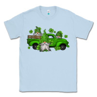 Dusty Blue st patrick's gnomes farm truck Classic Tee - Jasminsmagicworld