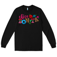 Black Chica bonita Long Sleeve Tee - NancyCooperArtShop