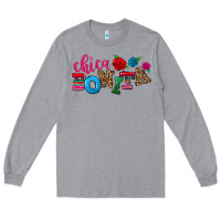 Heather Grey Chica bonita Long Sleeve Tee - NancyCooperArtShop