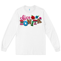 White Chica bonita Long Sleeve Tee - NancyCooperArtShop
