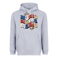 Heather Grey american mama Heavyweight Hoodie - BundleAndBundleShop