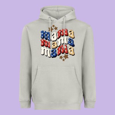 American Mama Heavyweight Hoodie Designed By Bundleandbundleshop
