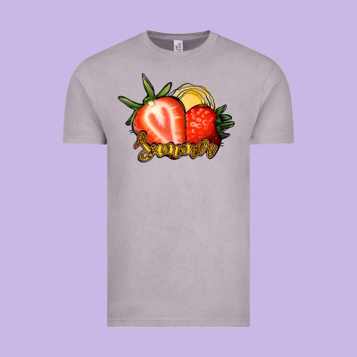 Strawberry Summer Vintage Tee Designed By Bettercallsaul