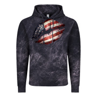 Cloud Black American Flag Lips Vintage Hoodie - Bettercallsaul