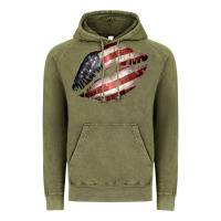 Vintage Olive American Flag Lips Vintage Hoodie - Bettercallsaul