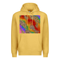 Antique Gold Pride rainbow leopard design Premium Hoodie - FaDigitalArtStudio