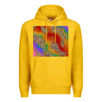 Lemon Pride rainbow leopard design Premium Hoodie - FaDigitalArtStudio