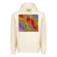 Sandshell Pride rainbow leopard design Premium Hoodie - FaDigitalArtStudio