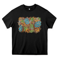 Black horseshoe leopard gemstone cactus background Heavy Core Tee - AdoDesignShop