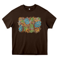 Chocolate Brown horseshoe leopard gemstone cactus background Heavy Core Tee - AdoDesignShop