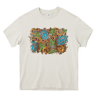 Cream horseshoe leopard gemstone cactus background Heavy Core Tee - AdoDesignShop
