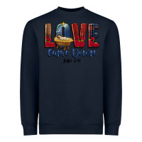 Navy love came down luke 2 11 Heavyweight Sweatshirt - CowGirlArtShop