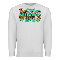 Dove Grey Tired Mom Vibes Premium Sweatshirt - CowhideDigitalArt