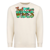 Sandshell Tired Mom Vibes Premium Sweatshirt - CowhideDigitalArt