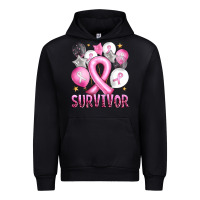 Black Balloons cancer ribbon survivor Urban Hoodie - Artiststas