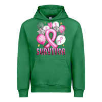 Emerald Balloons cancer ribbon survivor Urban Hoodie - Artiststas