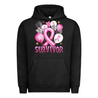 Pigment Black Balloons cancer ribbon survivor Urban Hoodie - Artiststas