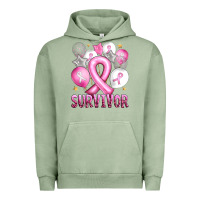 Pigment Oil Green Balloons cancer ribbon survivor Urban Hoodie - Artiststas