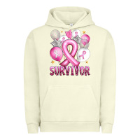 Pigment Pistachio Balloons cancer ribbon survivor Urban Hoodie - Artiststas