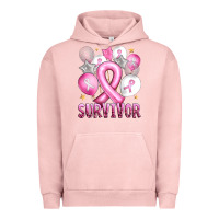 Pigment Salmon Balloons cancer ribbon survivor Urban Hoodie - Artiststas