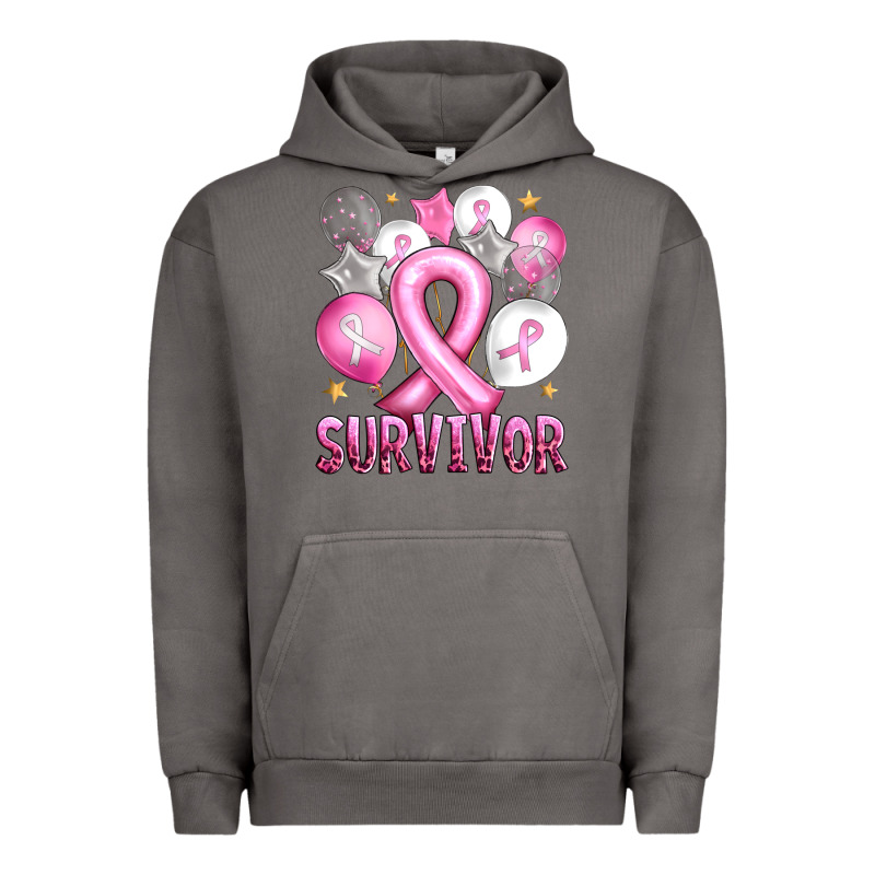 Balloons Cancer Ribbon Survivor Urban Hoodie by Artiststas | Teevron