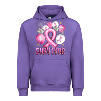 Tulip Balloons cancer ribbon survivor Urban Hoodie - Artiststas