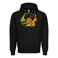 Black I am black history Zipper Hoodie - FaDigitalArtStudio