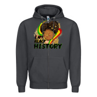 Smoke I am black history Zipper Hoodie - FaDigitalArtStudio
