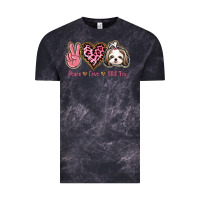 Cloud Black Peace Love Shih Tzu Vintage Tee - Bettercallsaul