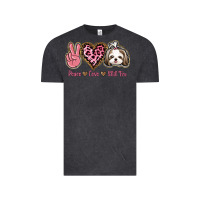 Vintage Black Peace Love Shih Tzu Vintage Tee - Bettercallsaul