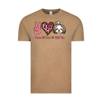 Vintage Coffee Peace Love Shih Tzu Vintage Tee - Bettercallsaul