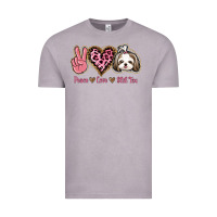 Peace Love Shih Tzu Vintage Tee | Teevron