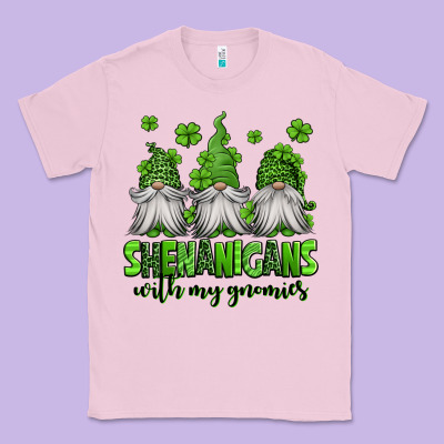 Shenanigans With My Gnomies St Patricks Day Gnomes Classic Tee Designed By Jasminsmagicworld