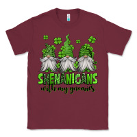 Burgundy shenanigans with my gnomies st patricks day gnomes Classic Tee - Jasminsmagicworld