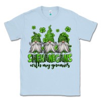 Dusty Blue shenanigans with my gnomies st patricks day gnomes Classic Tee - Jasminsmagicworld