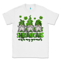 White shenanigans with my gnomies st patricks day gnomes Classic Tee - Jasminsmagicworld