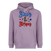 Lavender stars & stripes Heavyweight Hoodie - BundleAndBundleShop