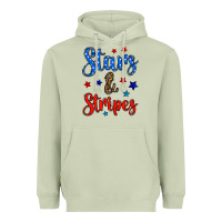 Matcha stars & stripes Heavyweight Hoodie - BundleAndBundleShop